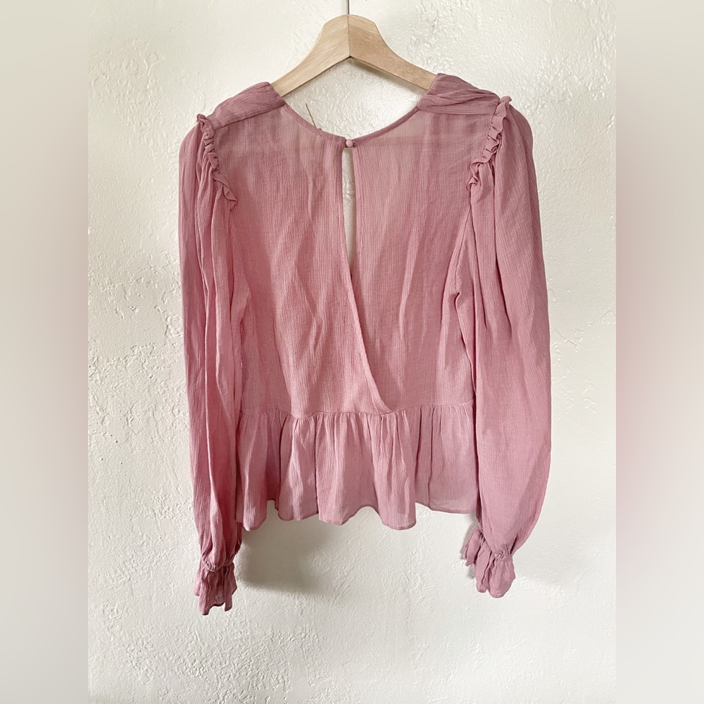 Free People✨ Daia Peplum Blouse- Mountain Flower - Picture 5 of 9